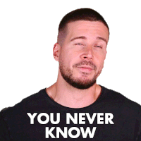 You Never Know What Can Happen Vinny Guadagnino Sticker - You Never Know What Can Happen Vinny Guadagnino Jersey Shore Family Vacation Stickers
