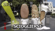 Sciogliere Sciogliersi Gelati Caldo Estate GIF - Melt Liquefy Ice Cream GIFs