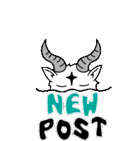Newpost Alien Sticker - Newpost Alien Goats Stickers