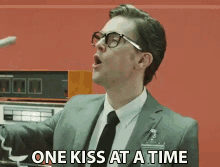 One Kiss At A Time Request GIF
