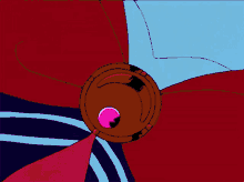a close up of a cartoon character 's torso with a red bow