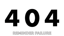 a cartoon character with a mask on his face and the words 404 reminder failure below him