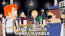 The Food Is Unbelievable Officer Barbrady GIF - The Food Is Unbelievable Officer Barbrady South Park GIFs