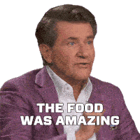 The Food Was Amazing Robert Herjavec Sticker - The Food Was Amazing Robert Herjavec Dragons Den Stickers