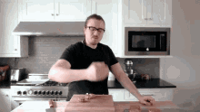 Hand Chop Joshua Weissman GIF - Hand Chop Joshua Weissman Hit The Table GIFs
