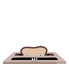 Happy Toast Hi GIF - Happy Toast Hi Hello GIFs