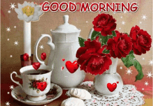 Rose Good Morning GIF - Rose Good Morning Coffee GIFs