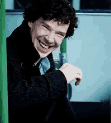 Laughing Sherlock GIF - Laughing Sherlock Benedict Cumberbatch GIFs