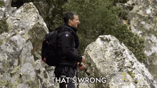 thats wrong bear grylls running wild with bear grylls incorrect no