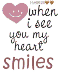 Love When I See You My Heart Smiles GIF - Love When I See You My Heart Smiles Heart GIFs