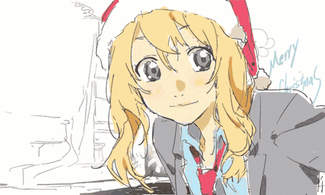 Festive Christmas GIF - Festive Christmas Anime Girl - Discover & Share GIFs