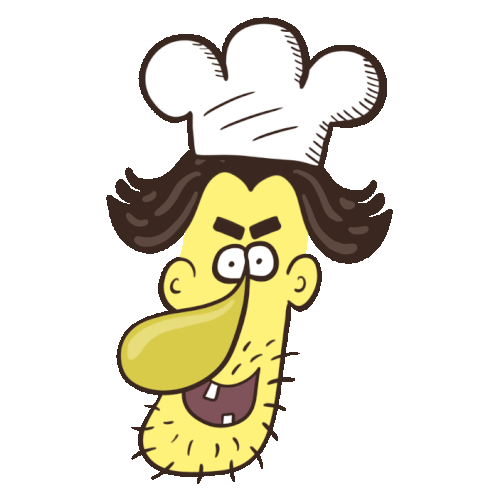 Crazy Chef Cartoon Sticker - Crazy chef Cartoon Doodle - Discover ...