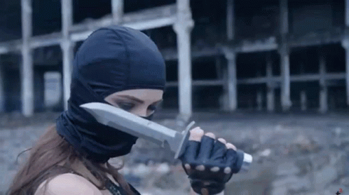 female ninja gif