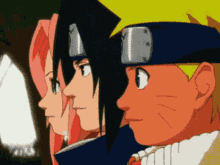 a group of anime characters including naruto and sasuke