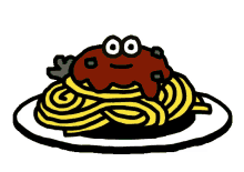 hang loose call me please spaghetti pasta hey tvm