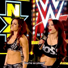 sasha banks becky lynch team bae best at everything youre so smart