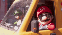 Super Mario Bros Plumbing Van GIF - Super Mario Bros Plumbing Van Driving GIFs