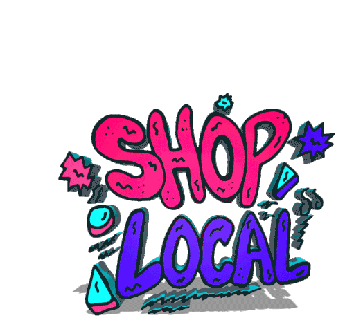 Local Shop For Local People Artnuttz Sticker - Local Shop For Local People Artnuttz Shoplocal Stickers