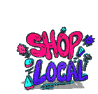 Local Shop For Local People Artnuttz Sticker - Local Shop For Local People Artnuttz Shoplocal Stickers