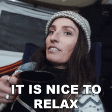 It Is Nice To Relax Jazmyn Canning GIF - It Is Nice To Relax Jazmyn Canning Vanwives GIFs