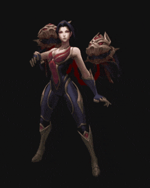 a video game character with a red cape and a sword