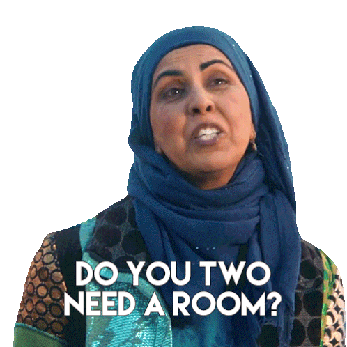 Do You Two Need A Room Zarqa Sticker - Do You Two Need A Room Zarqa Do You Need Some Privacy Stickers