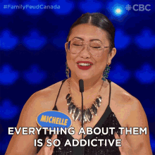 Everything About Them Is So Addictive Michelle GIF - Everything About Them Is So Addictive Michelle Family Feud GIFs