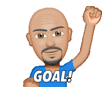 Goal Fist Up Sticker - Goal Fist Up Yay Stickers