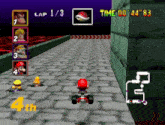 a video game with the number 4 on the bottom right