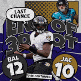 Jacksonville Jaguars (10) Vs. Baltimore Ravens (12) Third-fourth Quarter Break GIF - Nfl National Football League Football League GIFs