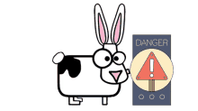 danger covid19 bunny 2020 stay home