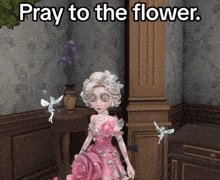 Pray To The Flower Idv GIF - Pray To The Flower Idv Margie Idv GIFs