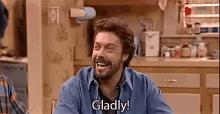Tim Curry Gladly GIF - Tim Curry Gladly Roseanne GIFs