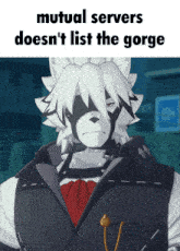 mutual servers does n't list the gorge is written on a poster
