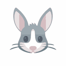 rabbit face joypixels bunny cute adorable