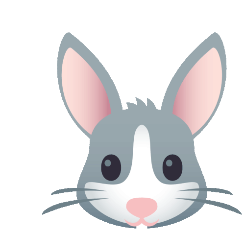 Rabbit Face Joypixels Sticker - Rabbit Face Joypixels Bunny Stickers