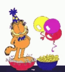 Happy Birthday Garfield GIF - Happy Birthday Garfield Otto GIFs