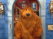 Bear In The Big Blue House Looking Around GIF