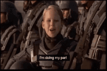 Im Doing My Part Soldier GIF - Im Doing My Part Soldier Smile GIFs