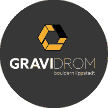 gravidrom rock climbing gym logo
