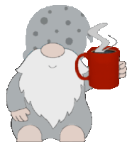 Animated Gnomes Coffee Tea Stickers Sticker