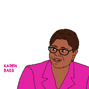 Karen Bass Politician Sticker - Karen Bass Politician California Stickers