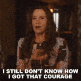 I Still Don'T Know How I Got That Courage Rosemary GIF - I Still Don'T Know How I Got That Courage Rosemary Shining Vale GIFs