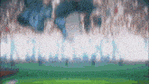 a blurred image of a soccer field with the word soccer written in white