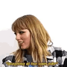Taylor Swift Laughing At Her Own Joke GIF - Taylor Swift Laughing At Her Own Joke GIFs
