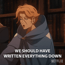 We Should Have Written Everything Down Sypha Bernades GIF - We Should Have Written Everything Down Sypha Bernades Castlevania GIFs