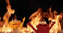 World Domination The One GIF - World Domination The One Elmo Flames GIFs