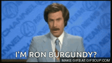 Anchorman Ron Burgundy GIF - Anchorman Ron Burgundy Will Ferrell GIFs