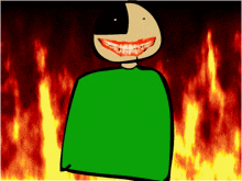 a cartoon of a person with braces on their teeth