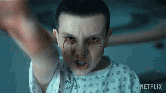 Angry Eleven GIF - Angry Eleven Millie Bobby Brown GIFs